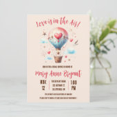 De liefde is in de Lucht, het Vrijgezellenfeest va Kaart (Staand voorkant)