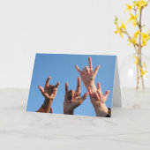 De liefde is in de Lucht! Kaart (Gele Bloem)