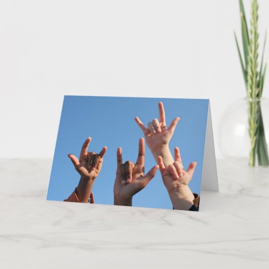 De liefde is in de Lucht! Kaart (Voorkant)