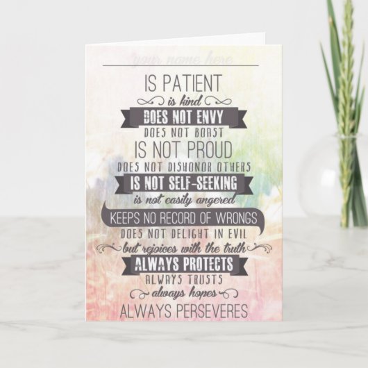 De liefde is… kaart (Voorkant)