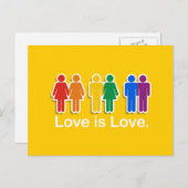 DE LIEFDE IS LIEFDE BASIS BRIEFKAART (Voorkant / Achterkant)