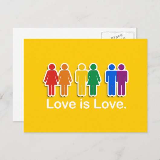 DE LIEFDE IS LIEFDE BASIS BRIEFKAART (Voorkant / Achterkant)