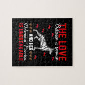 De liefde is onbreekbaar voor Doberman Pinscher Legpuzzel (Horizontaal)