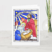 De liefde kwam onderaan Kerstkaart Feestdagen Kaart (Voorkant)