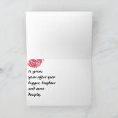 De liefde kweekt Dieper Wenskaart Feestdagen Kaart (Binnen)