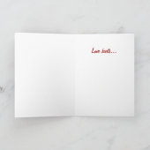 De "liefde kwetst" Wenskaart Kaart (Binnen)