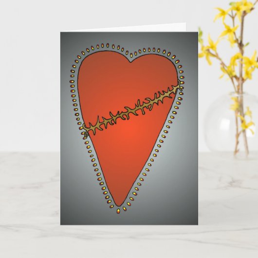 De "liefde kwetst" Wenskaart Kaart (Gele Bloem)