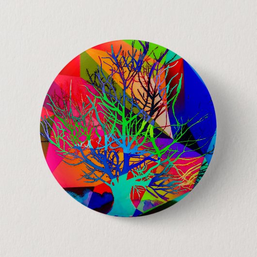 De liefde maakt onze regenboog ronde button 5,7 cm (Voorkant)