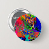 De liefde maakt onze regenboog ronde button 5,7 cm (Voorkant /achterkant)