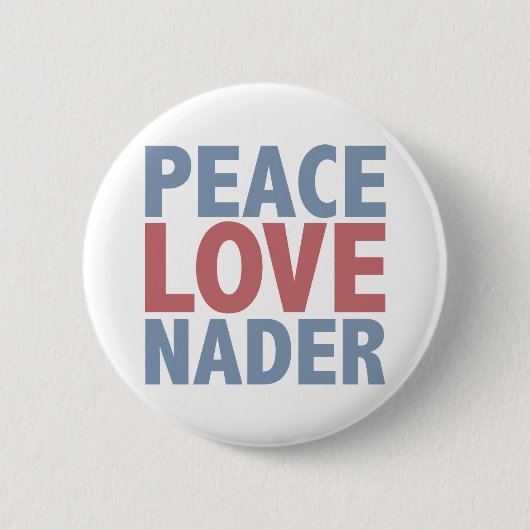 De Liefde Nader van de vrede Ronde Button 5,7 Cm (Voorkant)