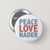 De Liefde Nader van de vrede Ronde Button 5,7 Cm (Voorkant /achterkant)