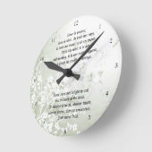 De liefde ontbreekt nooit Christelijke Manuscript Ronde Klok (Hoek)