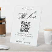 De liefde QR Code Wedding Reclamebord Met Voetstuk (Insitu)