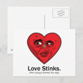De liefde stinkt briefkaart (Voorkant / Achterkant)