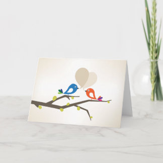 De liefde tjirpt groet feestdagen kaart