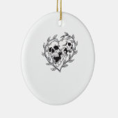 De liefde tot de dood doet ons keramisch ornament (Rechts)