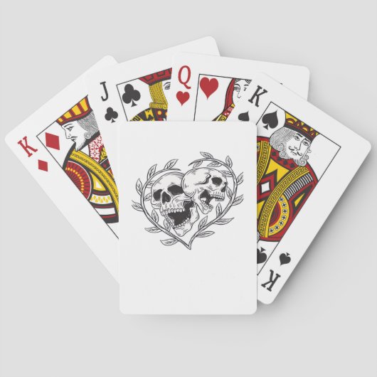 De liefde tot de dood doet ons pokerkaarten (Achterkant)