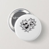 De liefde tot de dood doet ons ronde button 5,7 cm (Voorkant /achterkant)