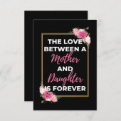 De Liefde Tussen Een Moeder En Dochter Is Voor Alt Bedankkaart (Voorkant / Achterkant)