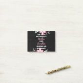 De liefde tussen een moeder en dochter kent post-it® notes (Op bureau)