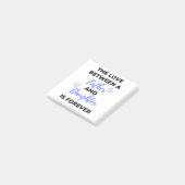 De liefde tussen een vader en dochter is ee post-it® notes (Schuin)