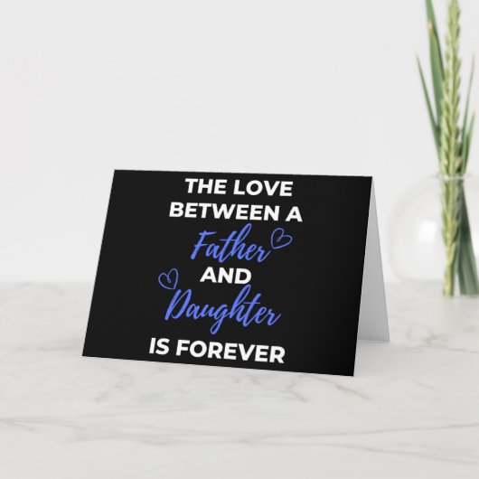 De liefde tussen een vader en dochter is kaart (Voorkant)