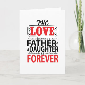 De liefde tussen een vader en dochter kaart