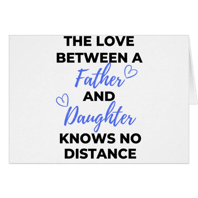 De liefde tussen een vader en een dochter Black (Voorkant Horizontaal)