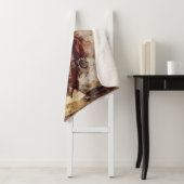 De liefde tussen een vrouw en haar paard sherpa deken (In situ)