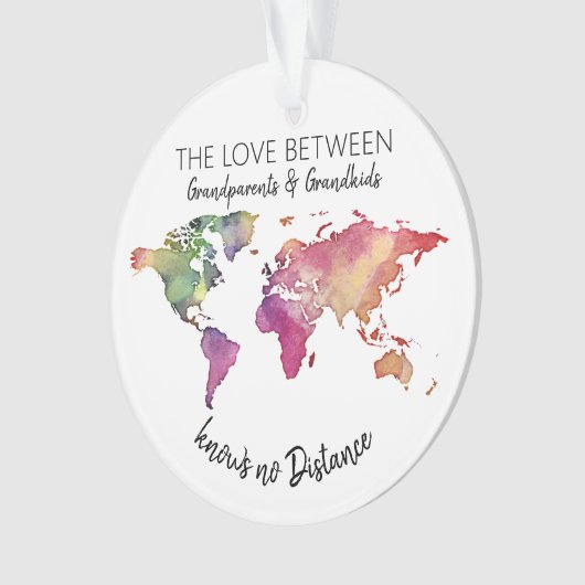 de liefde tussen grootouders en kleinkinderen ornament (voorkant)