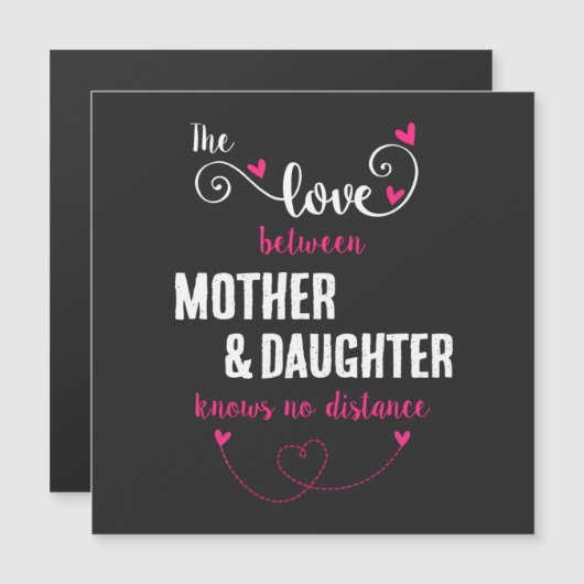 De liefde tussen moeder en dochter afstand (Voorkant / Achterkant)