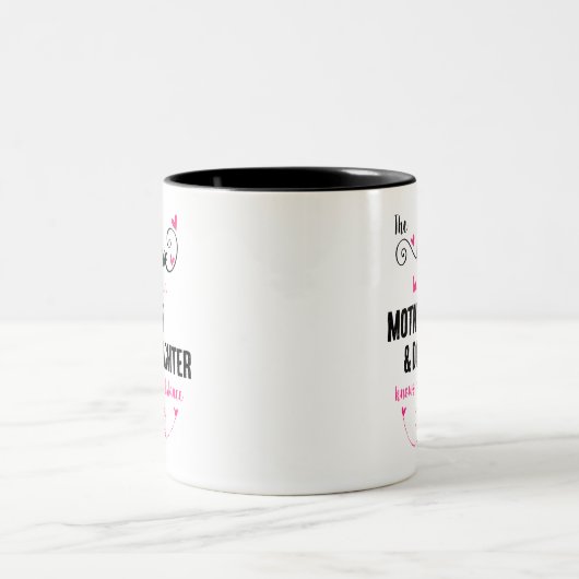 De liefde tussen moeder en dochter afstand mok (Center)