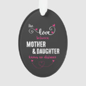 De liefde tussen moeder en dochter afstand ornament (achterkant)