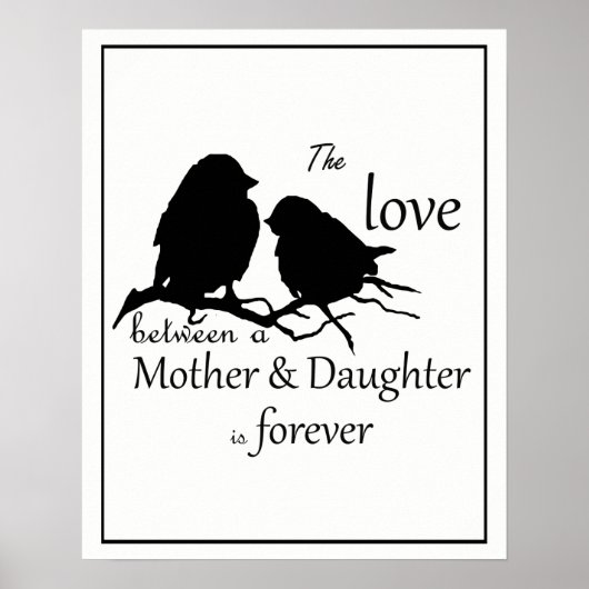 De liefde tussen moeder en dochter is het Forever  Poster (Voorkant)
