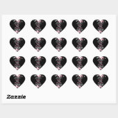 De liefde tussen moeder en dochter kent hart sticker (Vel)