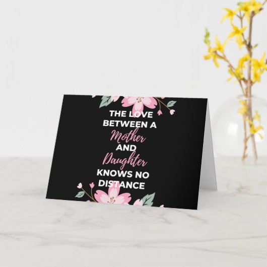 De liefde tussen moeder en dochter kent kaart (Gele Bloem)