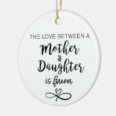 De liefde tussen moeder en dochter keramisch ornament (Links)