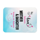 De liefde tussen moeder en dochter magneet (Horizontaal)