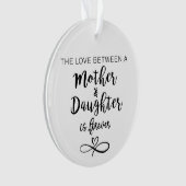 De liefde tussen moeder en dochter ornament (voorkant)