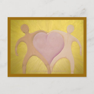 De liefde tussen ons voedt Briefkaart