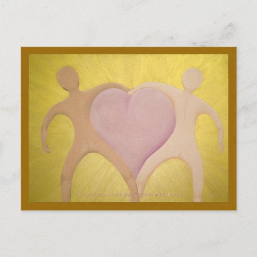 De liefde tussen ons voedt Briefkaart (Voorkant)