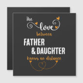 De liefde tussen vader en dochter afstand (Voorkant / Achterkant)