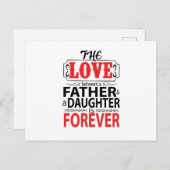 De liefde tussen vader en dochter briefkaart (Voorkant / Achterkant)