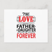 De liefde tussen vader en dochter briefkaart (Voorkant)