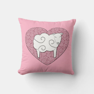 De liefde u het Roze van de Ooi van het Hart werpt Kussen