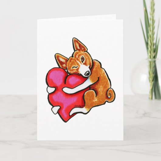 De Liefde van Basenji Feestdagen Kaart (Voorkant)