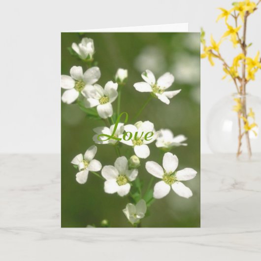 De Liefde van bloemen Kaart (Gele Bloem)