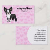 De Liefde van Boston Terrier Visitekaartje (Voorkant / Achterkant)