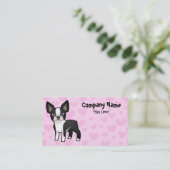 De Liefde van Boston Terrier Visitekaartje (Staand voorkant)