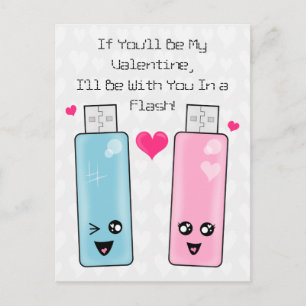De Liefde van de Aandrijving van de Flits van USB Feestdagenkaart